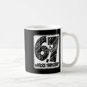 6+7 turning 13 year old teenager boys funny 13th coffee mug