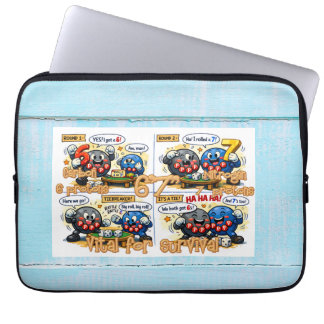 6’7” Vital for Survival Chemistry Elements   Laptop Sleeve