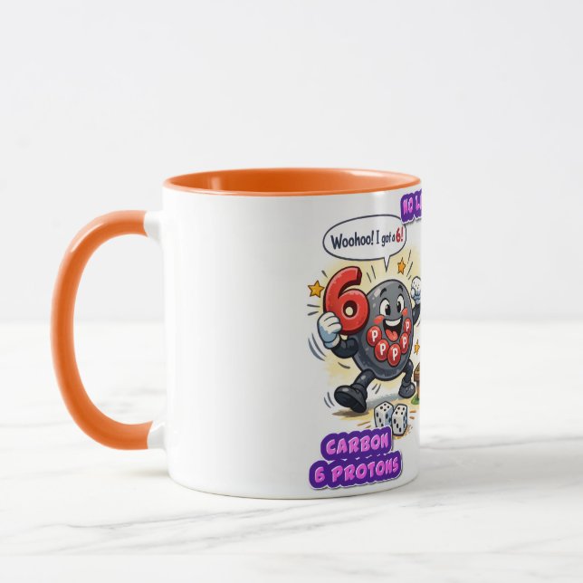 6’7” Vital for Survival Chemistry Elements   Mug (Left)