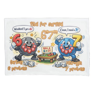 6’7” Vital for Survival Chemistry Elements Pillowcase