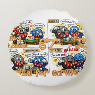 6’7” Vital for Survival Chemistry Elements Round Cushion