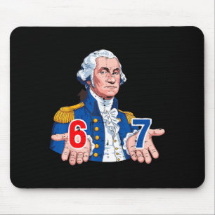6 7 Washington Funny 67 Costume Meme Six Seven Kid Mouse Pad