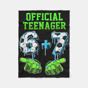 6+7 Year Old Boys Teenager 13th Birthday Funny 67  Fleece Blanket