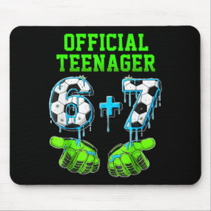 6+7 Year Old Boys Teenager 13th Birthday Funny 67  Mouse Pad