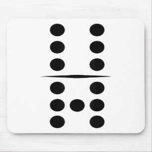 6 And 7 Domino Tile Funny Group 67 Dominos Costume Mouse Pad
