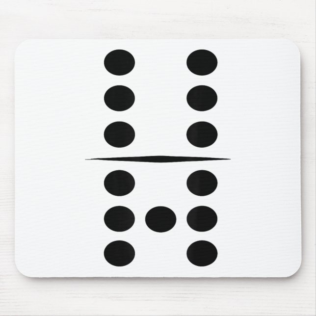 6 And 7 Domino Tile Funny Group 67 Dominos Costume Mouse Pad (Front)