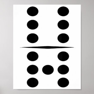 6 And 7 Domino Tile Funny Group 67 Dominos Costume Poster