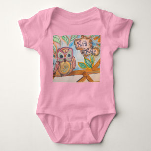 6.	Baby Girl Twit Twoo Owl Bodysuit