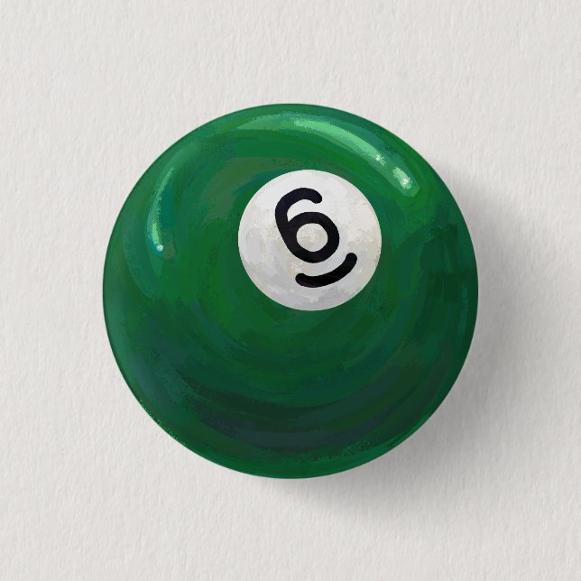 6 Ball 3 Cm Round Badge (Front)