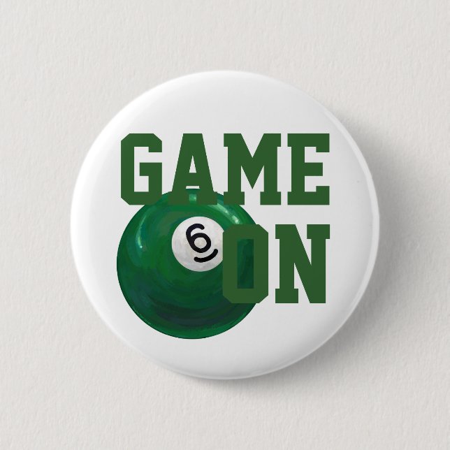 6 Ball 6 Cm Round Badge (Front)