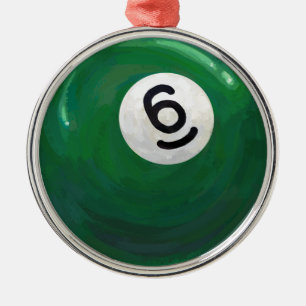 6 Ball Metal Tree Decoration