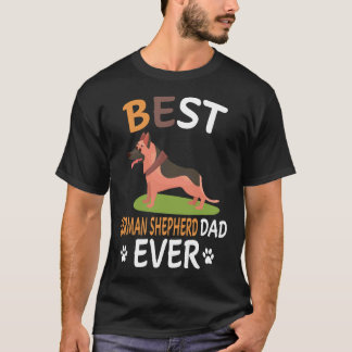6 Best German Shepherd Dad Ever T-Shirt