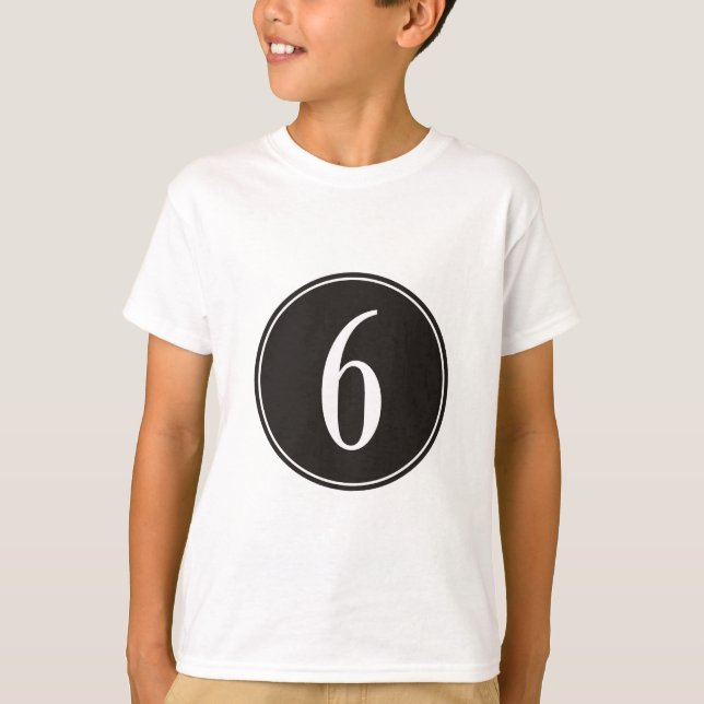 #6 Black Circle T-Shirt (Front)
