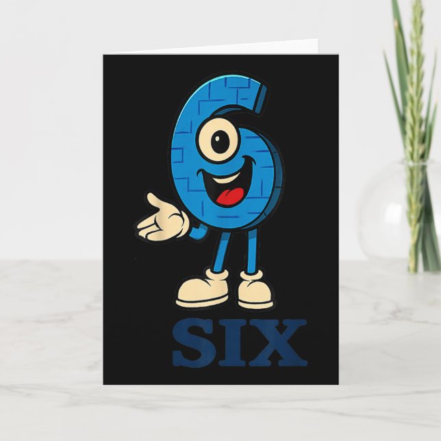 6 Brainrot 67 Six Seven 6 7 Meme Custome  Card (Front)