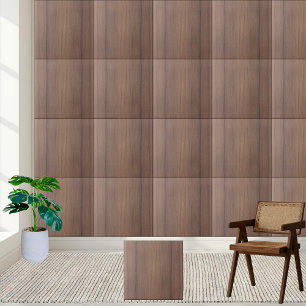 #6 Brown Oak Pattern - Rustic Wood Grain Ceramic Tile