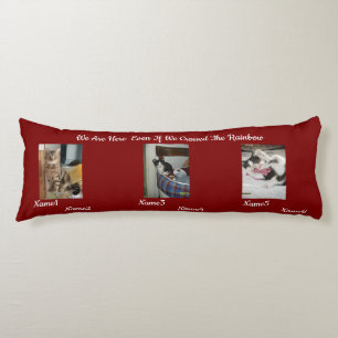 6 Cats Photo And Name ,Keepsake,Create You Own,  Body Cushion
