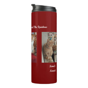 6 Cats Photo And Name ,Keepsake,Create You Own,  Thermal Tumbler