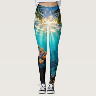 6) Coral Crown Twilight Leggings