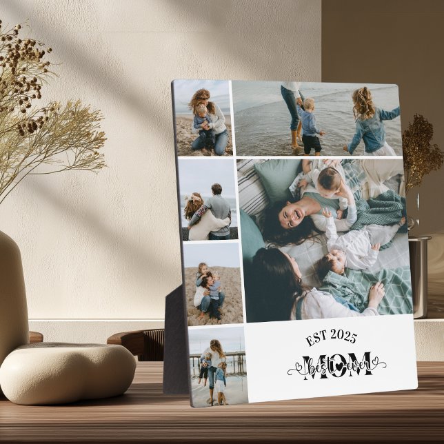 6 Custom Photo Collage Best Mum Ever  Plaque (Creator Uploaded)