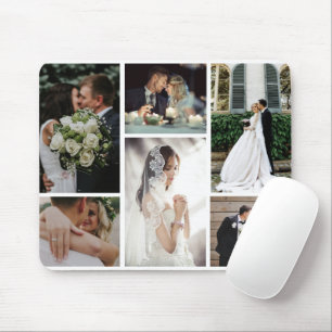 6 Custom Photo Collage Favorite Moments Mouse Pad