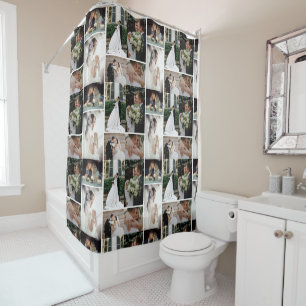 6 Custom Photo Collage Favorite Moments Shower Curtain