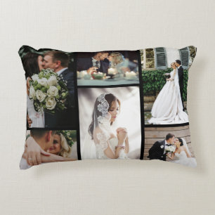 6 Custom Photo Collage Favourite Moments Decorative Cushion