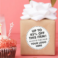 6 Custom Round Stickers 45% OFF Bulk Buy Discount