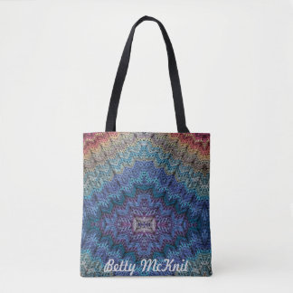 6-Day Chunky Throw Mirrored Tote by Betty McKnit