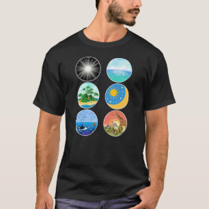 6 Days of Creation – Genesis 1-2 School Teacher T-Shirt