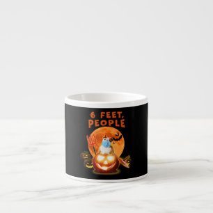 6 Feet People Bulldog Dog With Mask Halloween Gift Espresso Cup