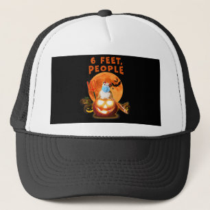 6 Feet People Bulldog Dog With Mask Halloween Gift Trucker Hat