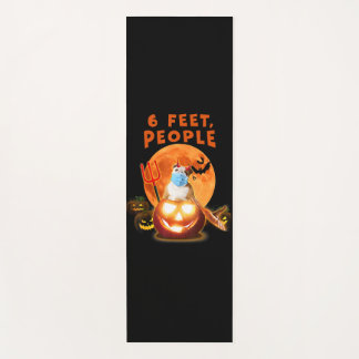 6 Feet People Bulldog Dog With Mask Halloween Gift Yoga Mat