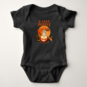 6 Feet, People Italian Greyhound Dog With Mask Baby Bodysuit