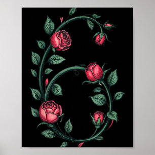 6 Floral 67 Rose Valentines Day Funny Love Matchin Poster
