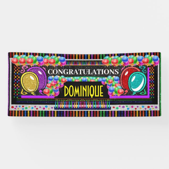 6 Foot Congratulations Banner (Horizontal)