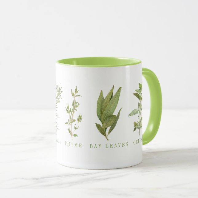 6 FRESH HERBS Lime Combo Mug (Front Right)