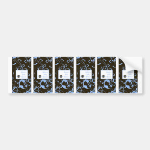 6 Hershey's Miniature Labels Boy Blue Punk Skull