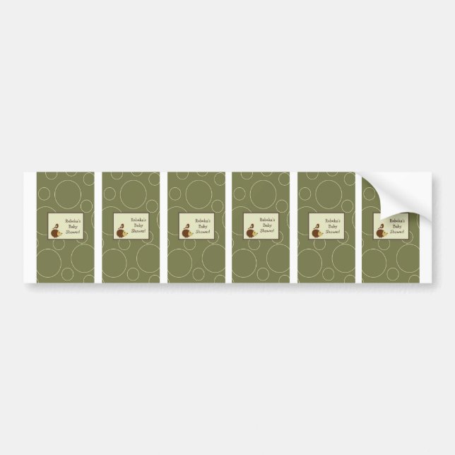 6 Hershey's Miniature Labels Forrest Animal Owl (Front)