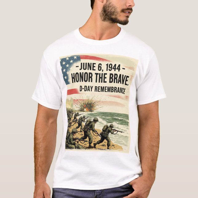 6 June D-Day remembrance t-shirt (Front)