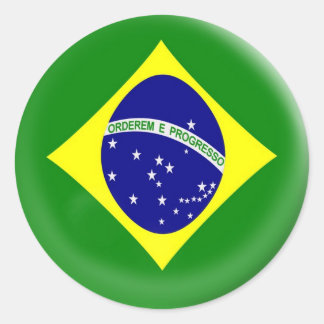 6 large stickers Brasil Brazilian flag