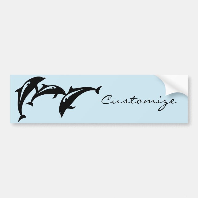 6 Leaping Porpoises Thunder_Cove Bumper Sticker (Front)