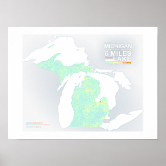 6 Miles in Michigan Poster