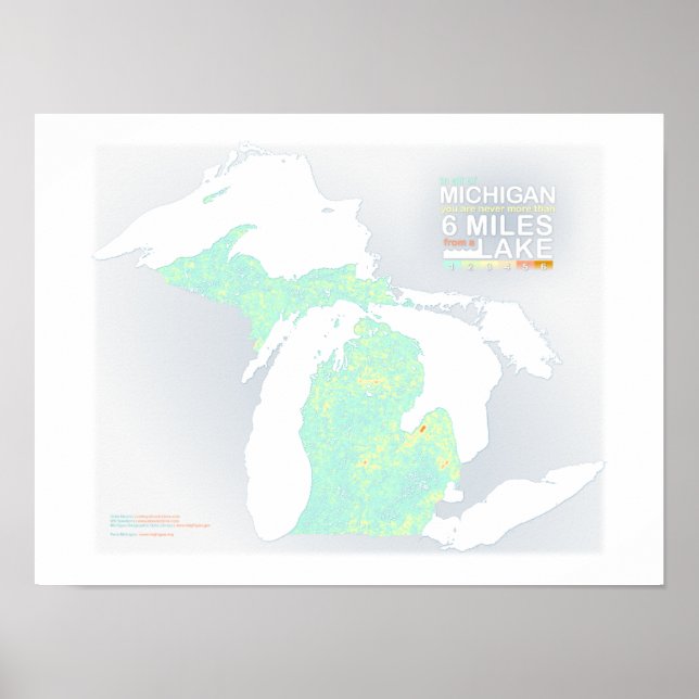 6 Miles in Michigan Poster (Front)
