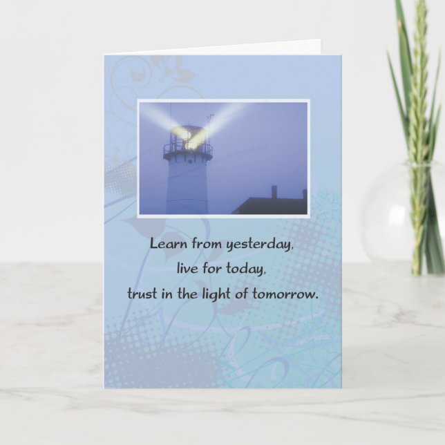 6 Month Anniversary for 12 Step Addiction Recovery Card (Front)