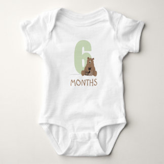 6 months mama bear and baby baby bodysuit