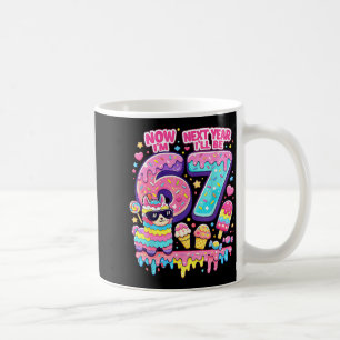 6 next year be 7 llama alpaca 67 meme birthday coffee mug