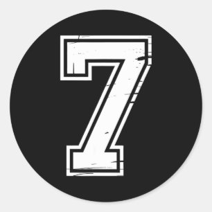 6 Number 67 Six Seven Meme Classic Round Sticker