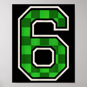 6 Number Matching 67 Meme Men Women Boy Six Seven  Poster