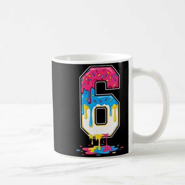 6 Number Seven Team Srts Ice Cream Drip Matching V Coffee Mug (Right)