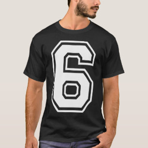 6 Number Six Team Sports Matching T-Shirt